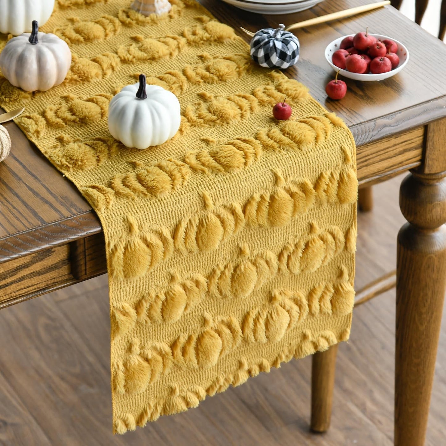 Pumpkin Textured Table Runner