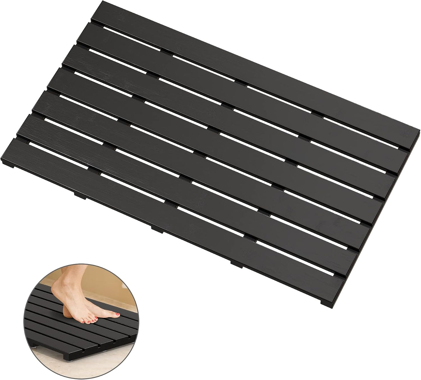 Non-Slip Bamboo Bath Mat