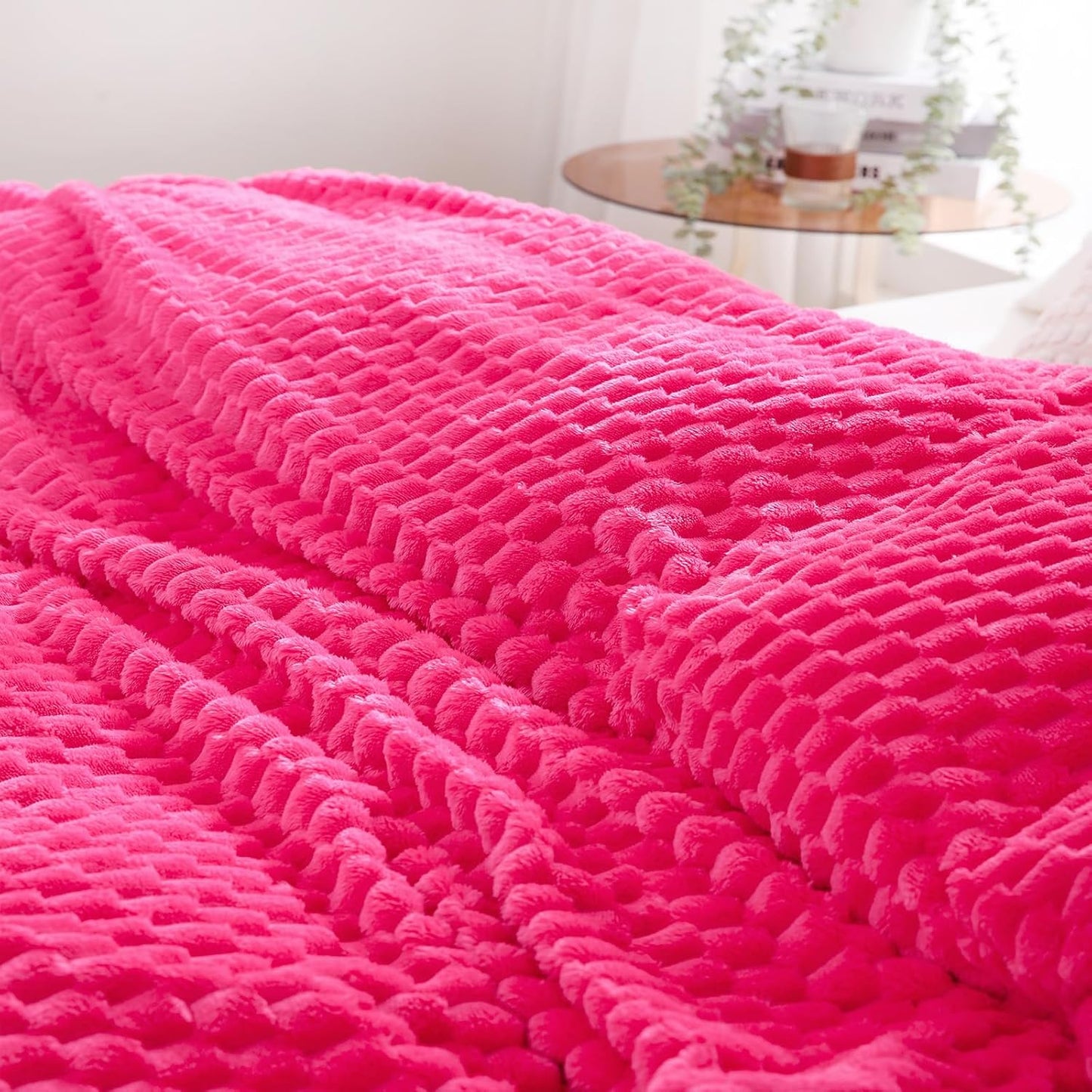 Cozy Plush Throw Blanket | Soft Fleece Blanket for Couch, Bed & Living Room