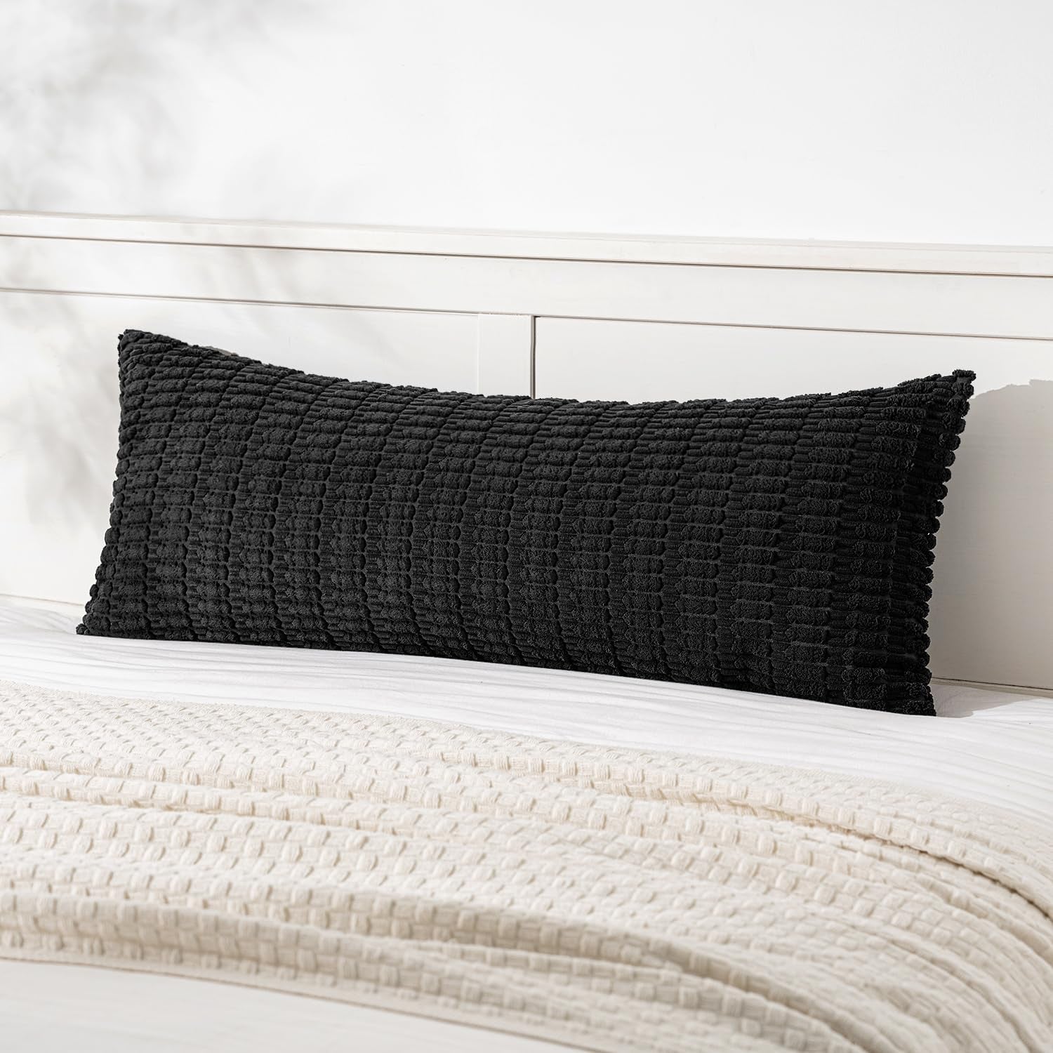 Boho Corduroy Decorative Throw Pillow Cover for Couch, Sofa & Bed