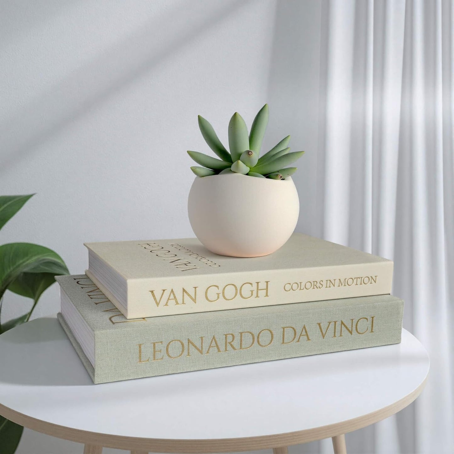 Decorative Linen Storage Books | Set of 2 Faux Books for Home Décor