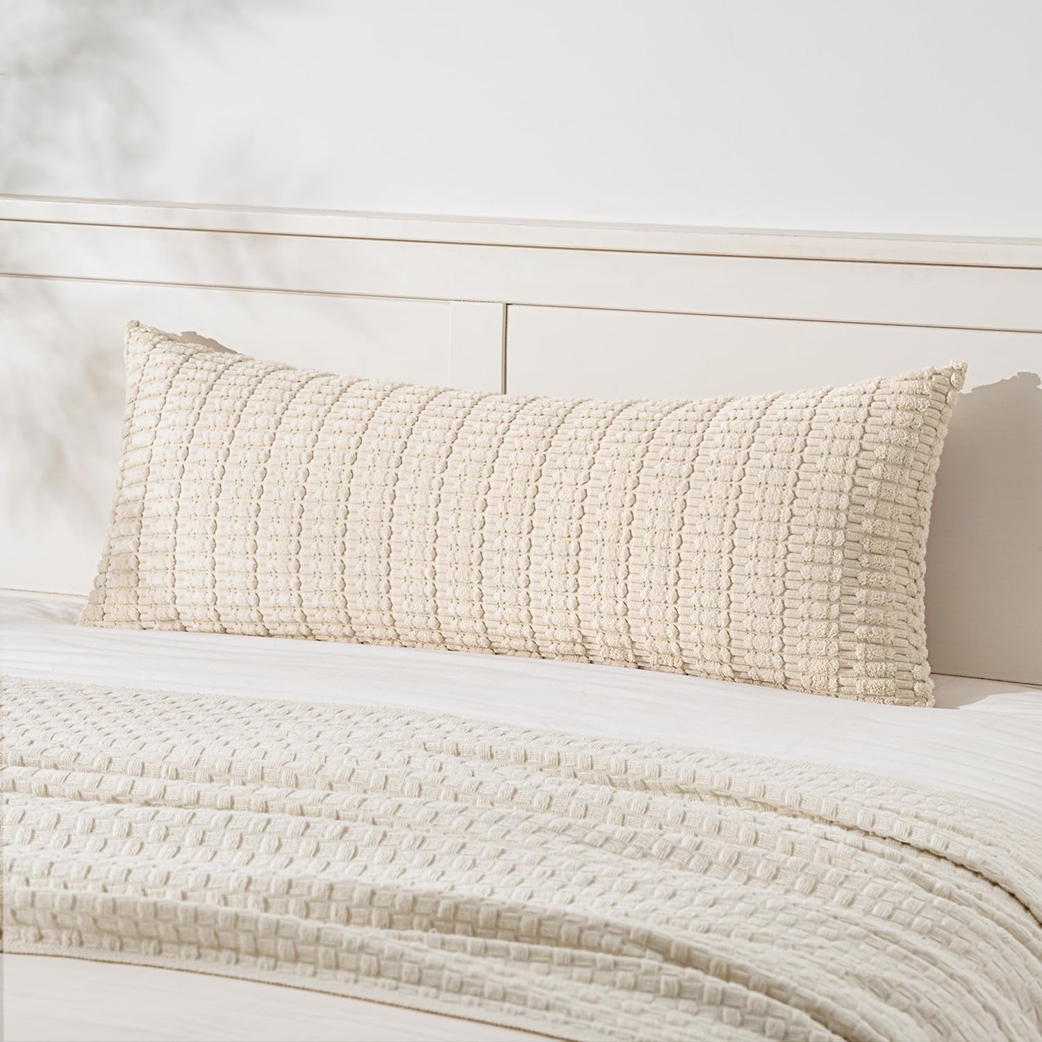 Boho Corduroy Decorative Throw Pillow Cover for Couch, Sofa & Bed