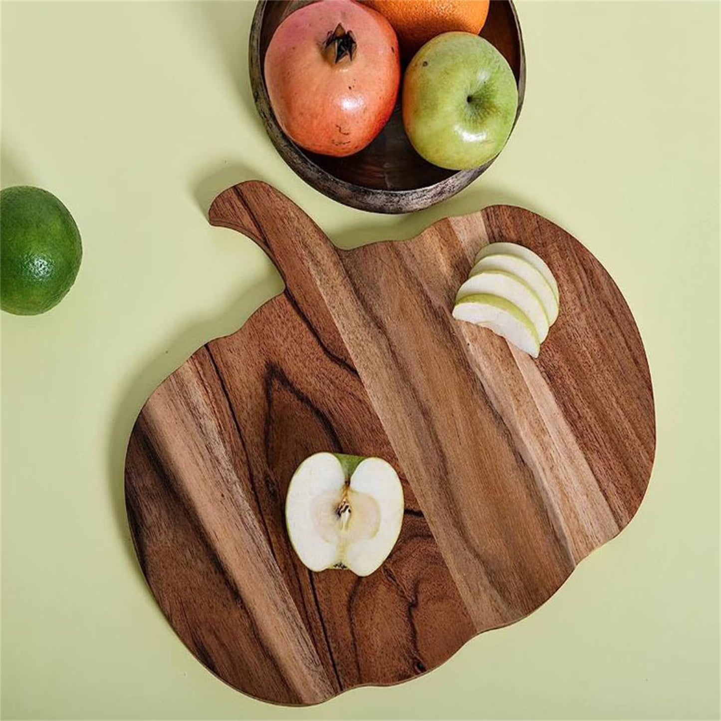 Pumpkin Acacia Wood Charcuterie Board