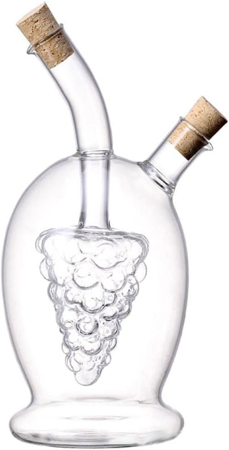 Glass Olive Oil & Vinegar Dispenser Set with Cork Stoppers