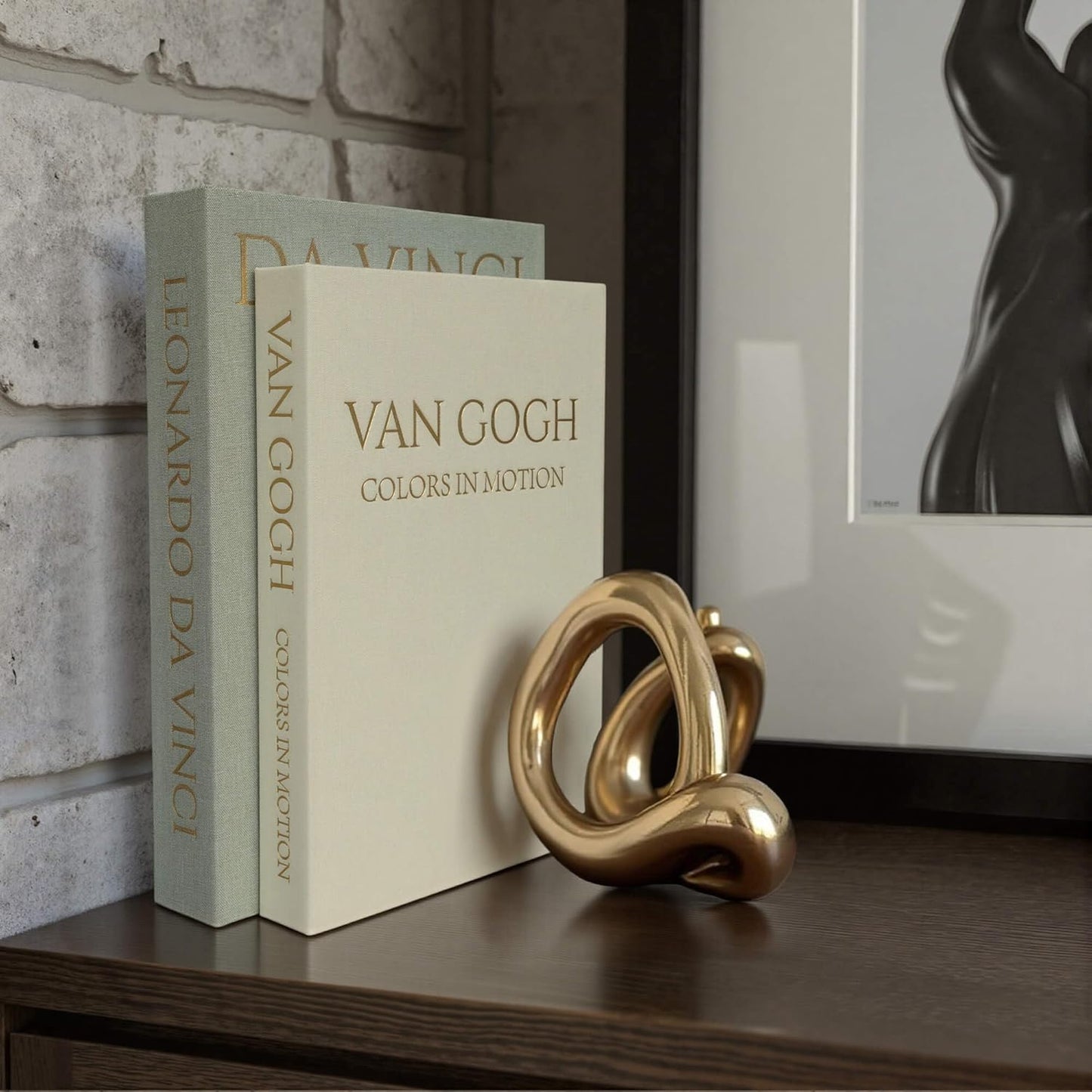 Decorative Linen Storage Books | Set of 2 Faux Books for Home Décor