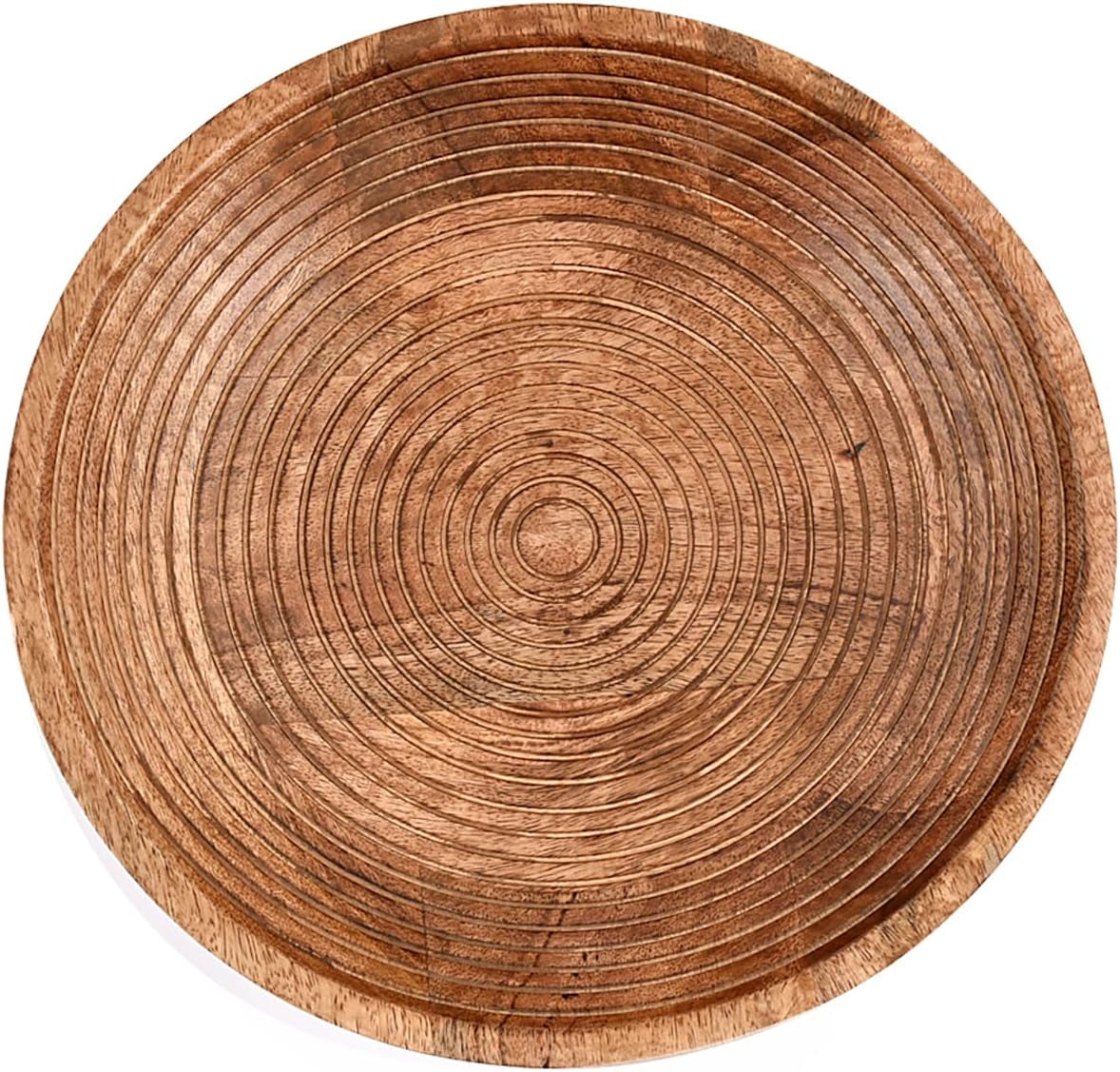 Mango Wood Pedestal Fruit Bowl