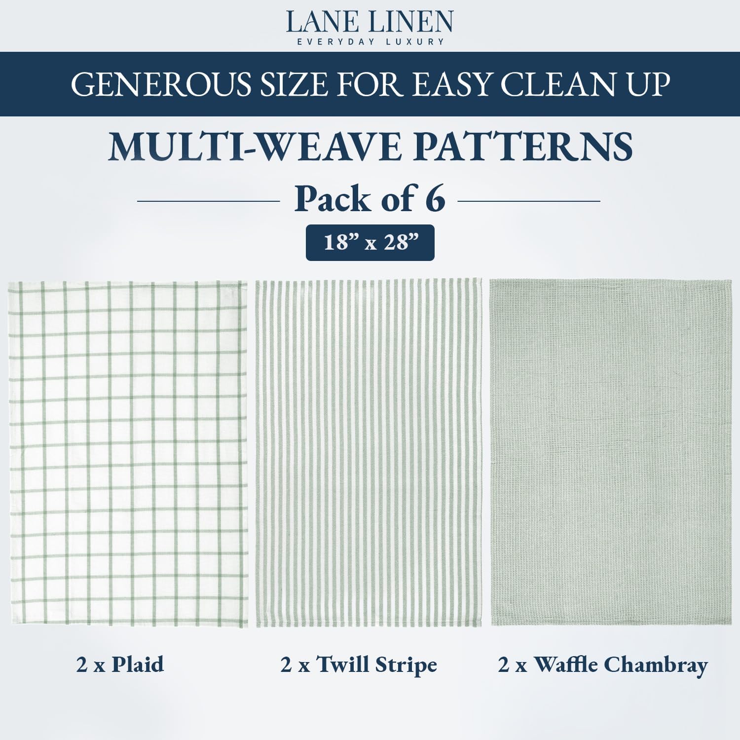 6-Piece Cotton Kitchen Towel Set