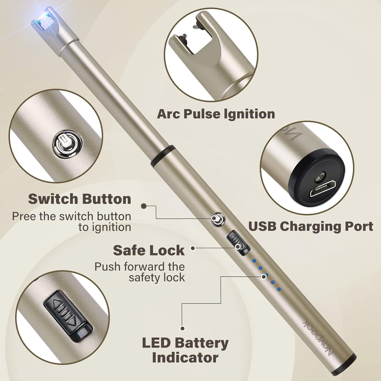 Rechargeable Electric Candle Lighter