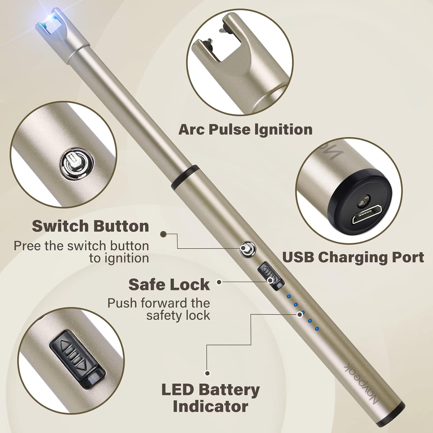 Rechargeable Electric Candle Lighter