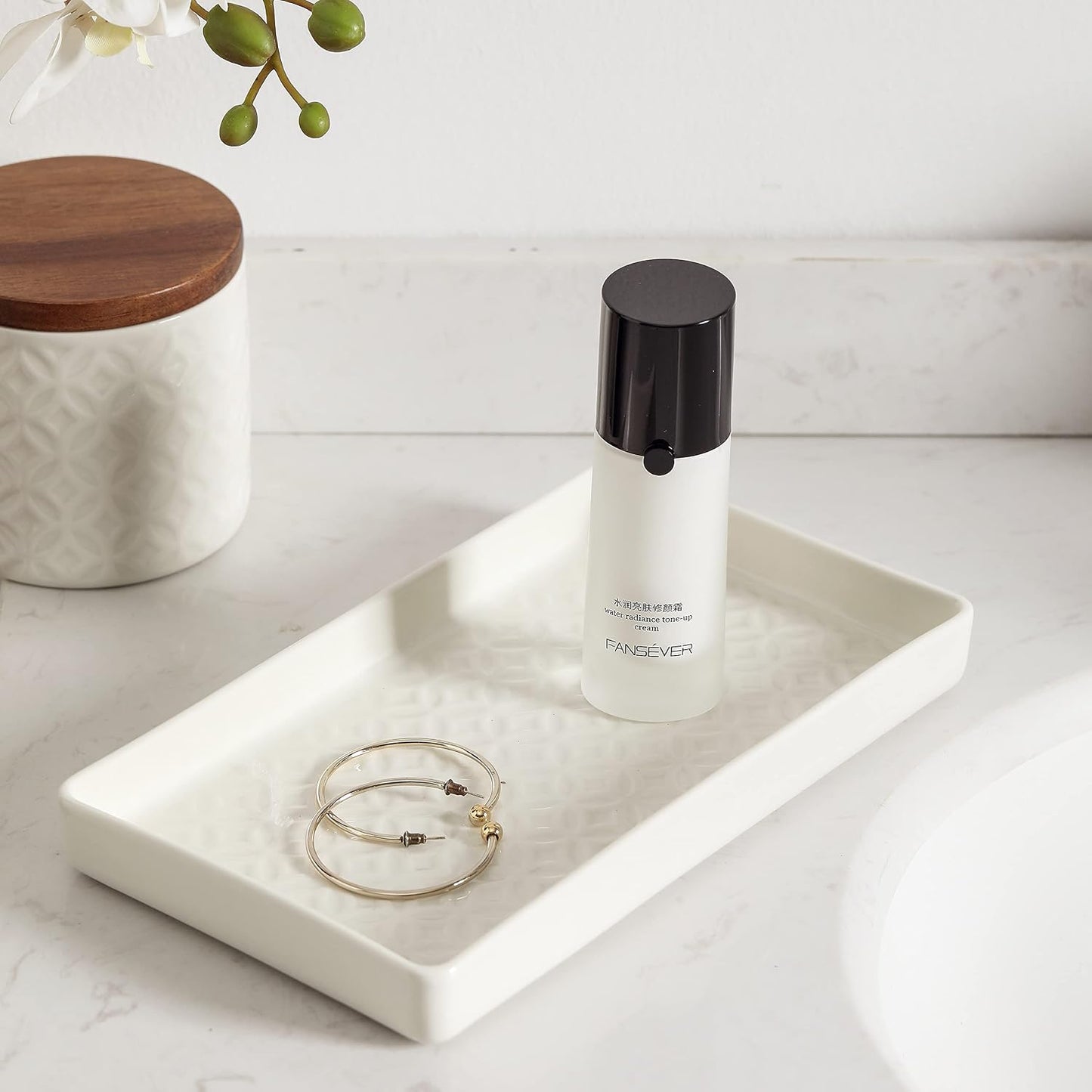5-Piece Ceramic Bathroom Accessory Set