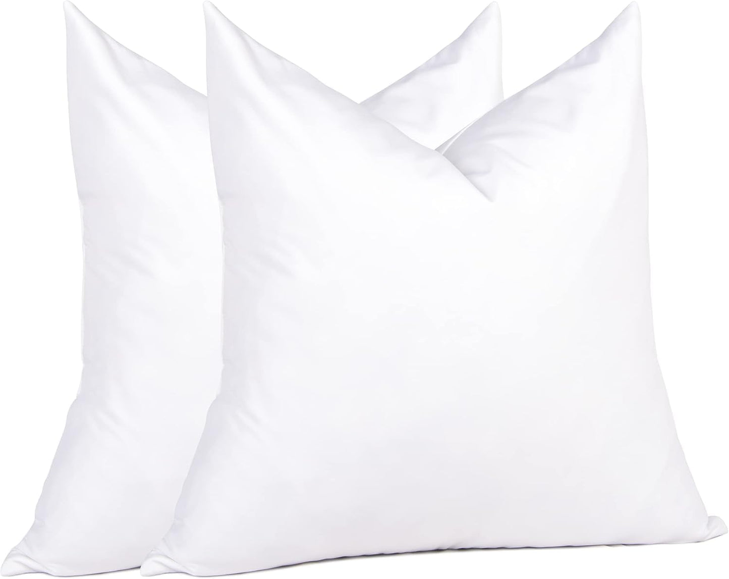 Premium Feather Down Throw Pillow Inserts | Set of 2 | Decorative Couch Pillow Inserts