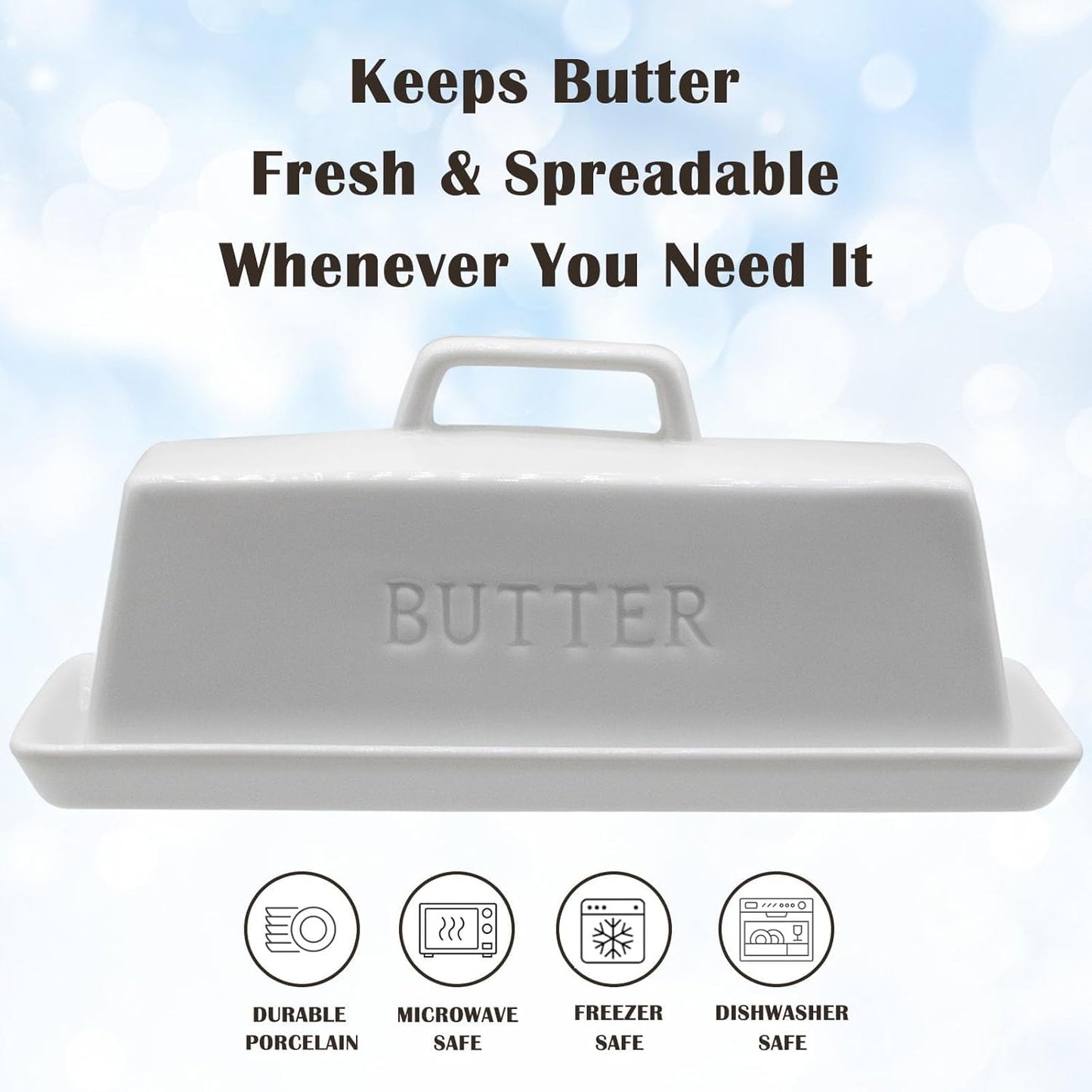 Ceramic Butter Dish with Lid