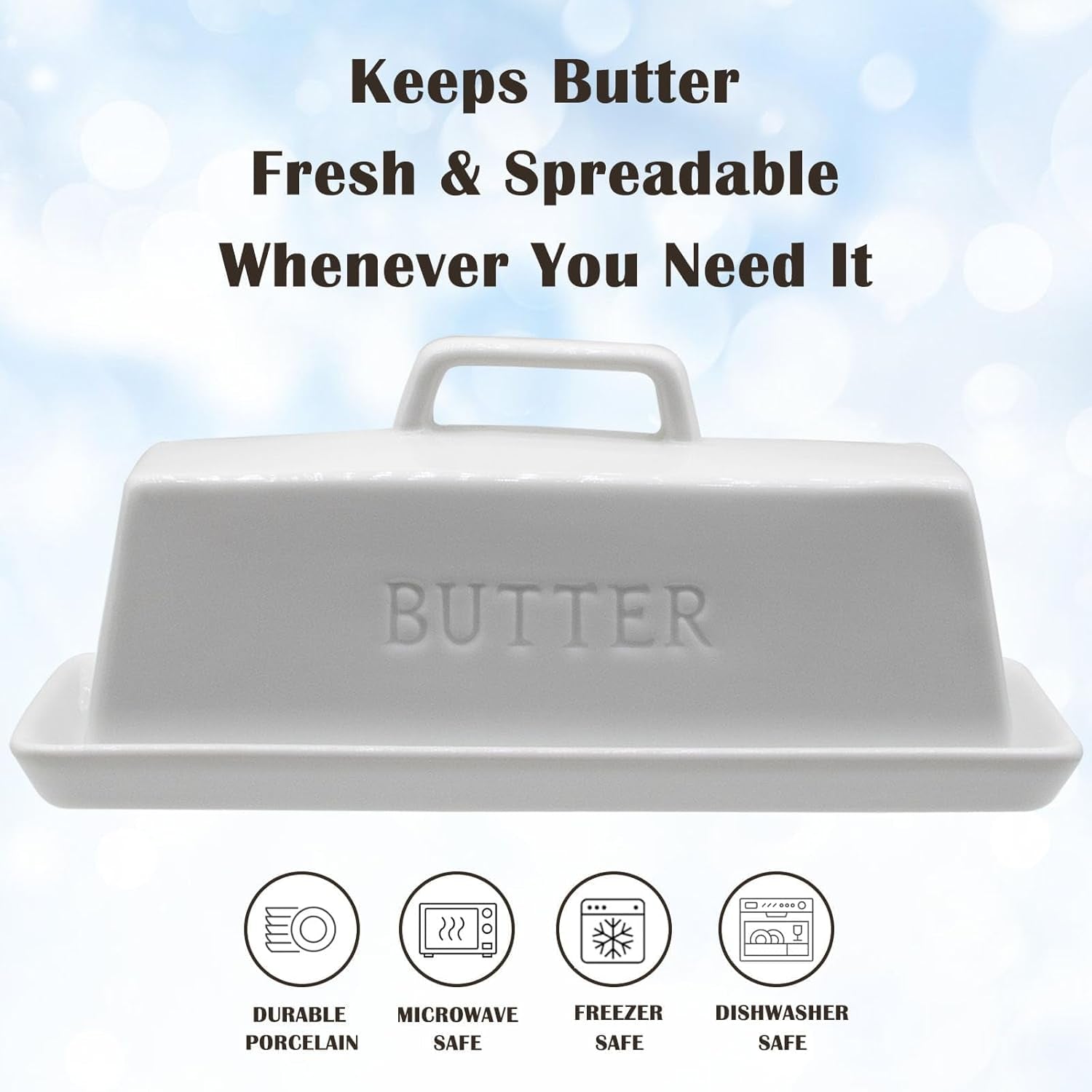Ceramic Butter Dish with Lid