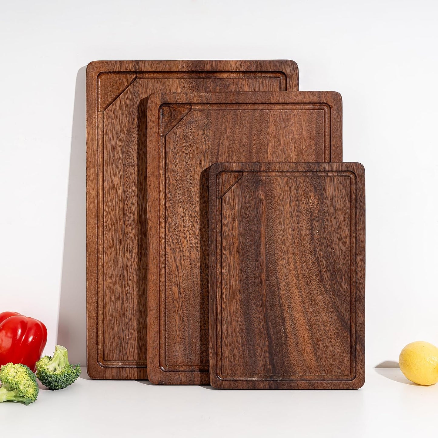 Black Walnut Reversible Cutting Board with Juice Groove