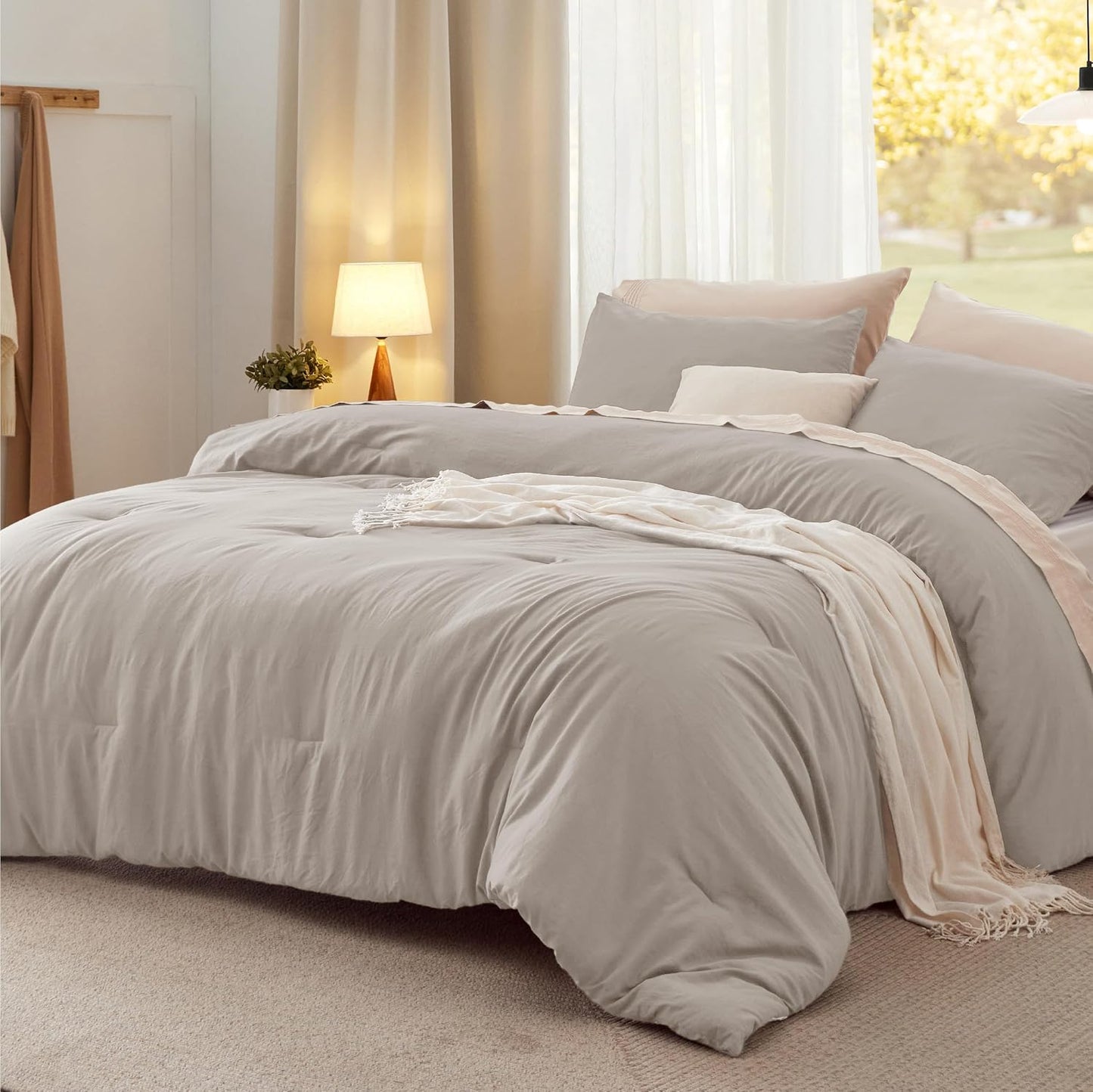 Prewashed All-Season Comforter Set
