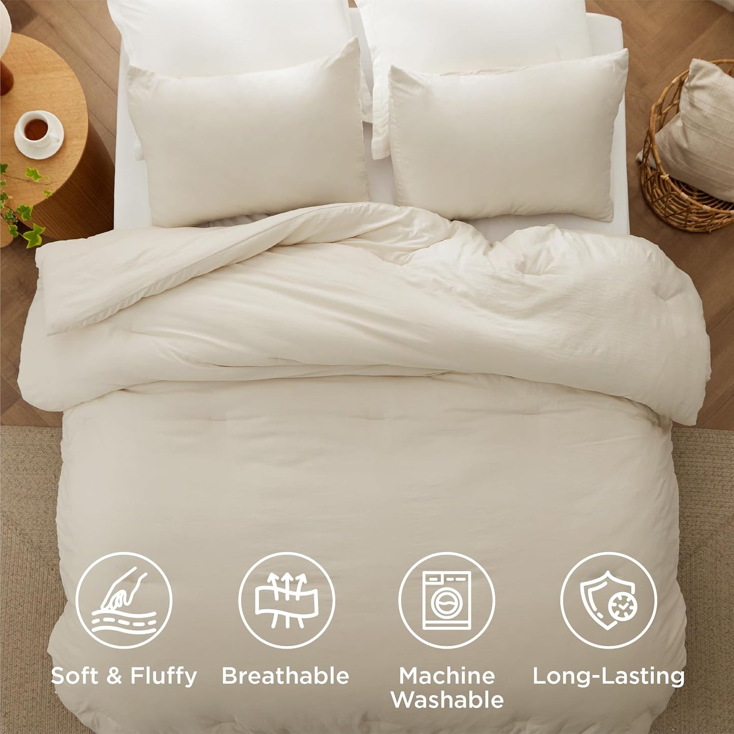Prewashed All-Season Comforter Set