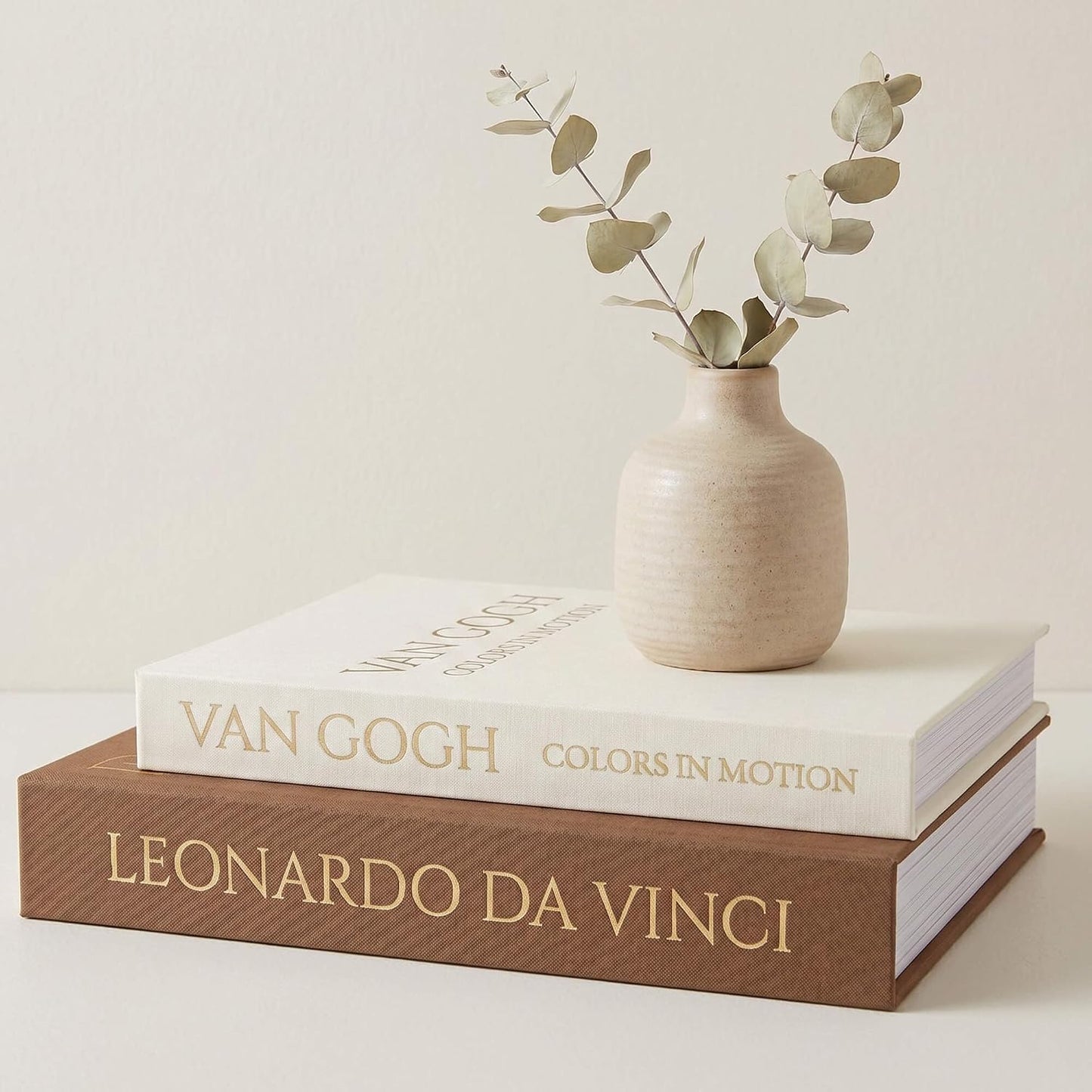Decorative Linen Storage Books | Set of 2 Faux Books for Home Décor
