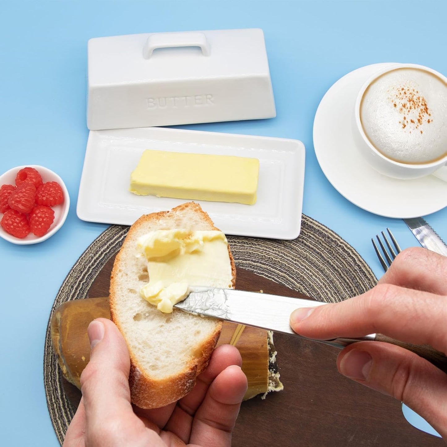 Ceramic Butter Dish with Lid