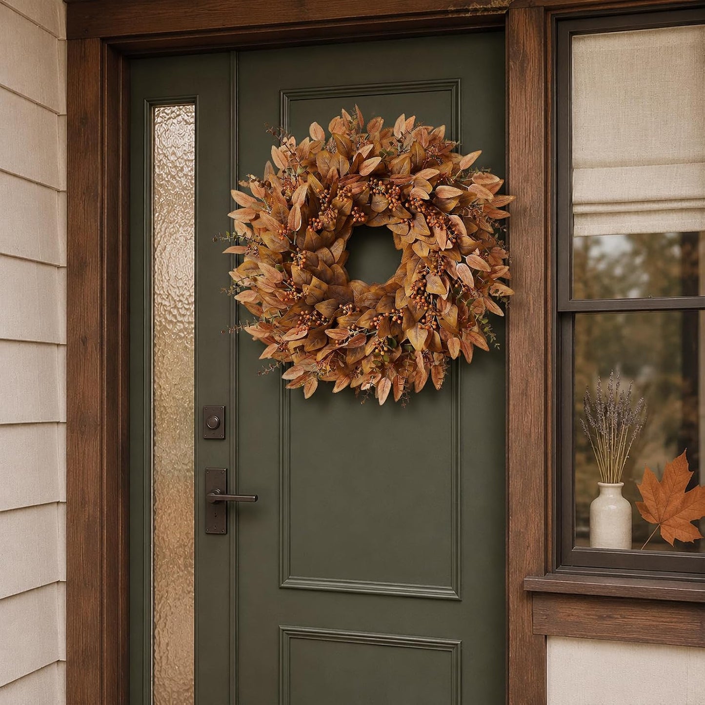 26" Fall Eucalyptus & Berry Wreath