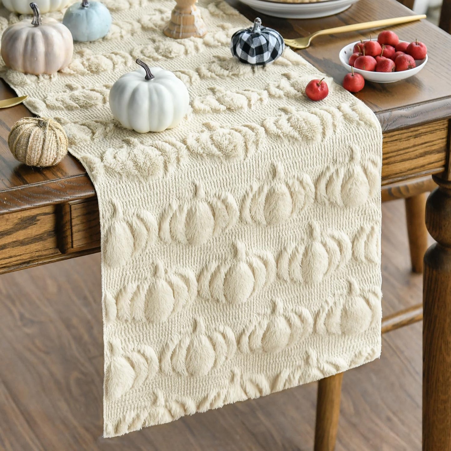 Pumpkin Textured Table Runner