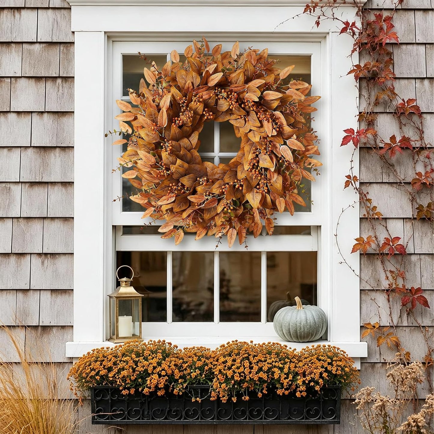 26" Fall Eucalyptus & Berry Wreath