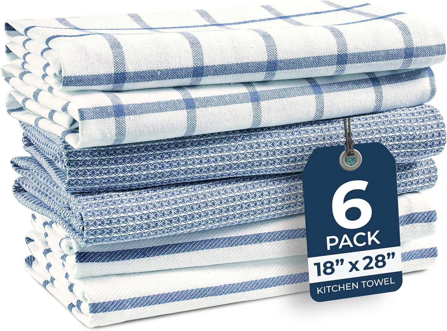 6-Piece Cotton Kitchen Towel Set