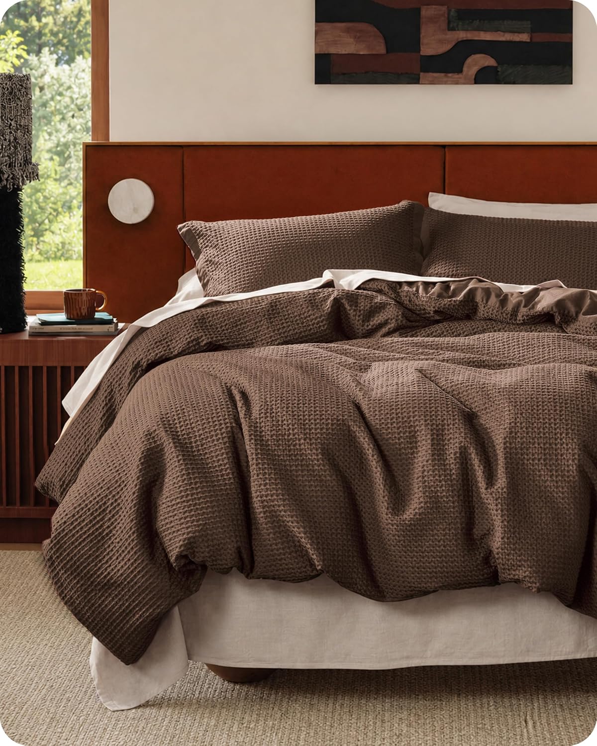 Pure Cotton Waffle Weave Duvet Cover Set