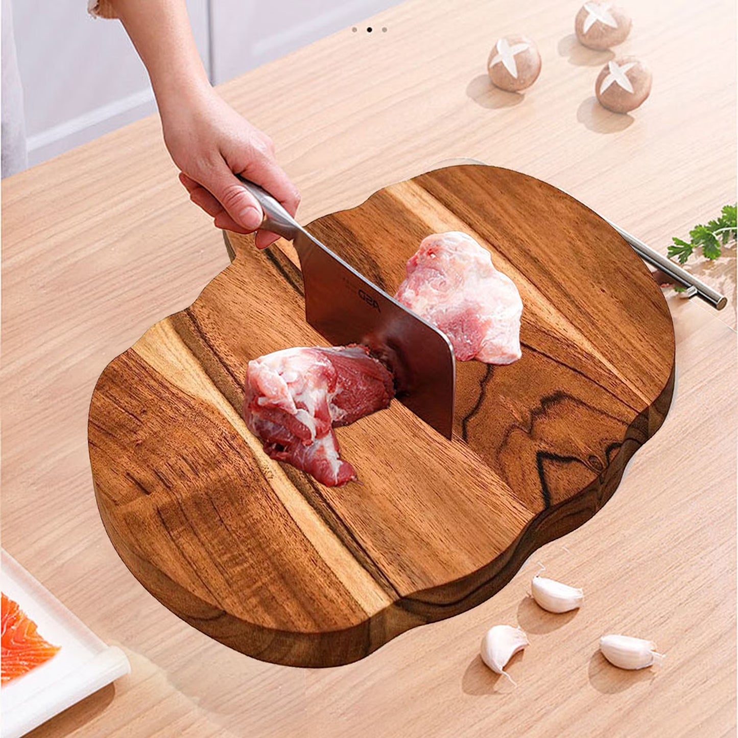 Pumpkin Acacia Wood Charcuterie Board