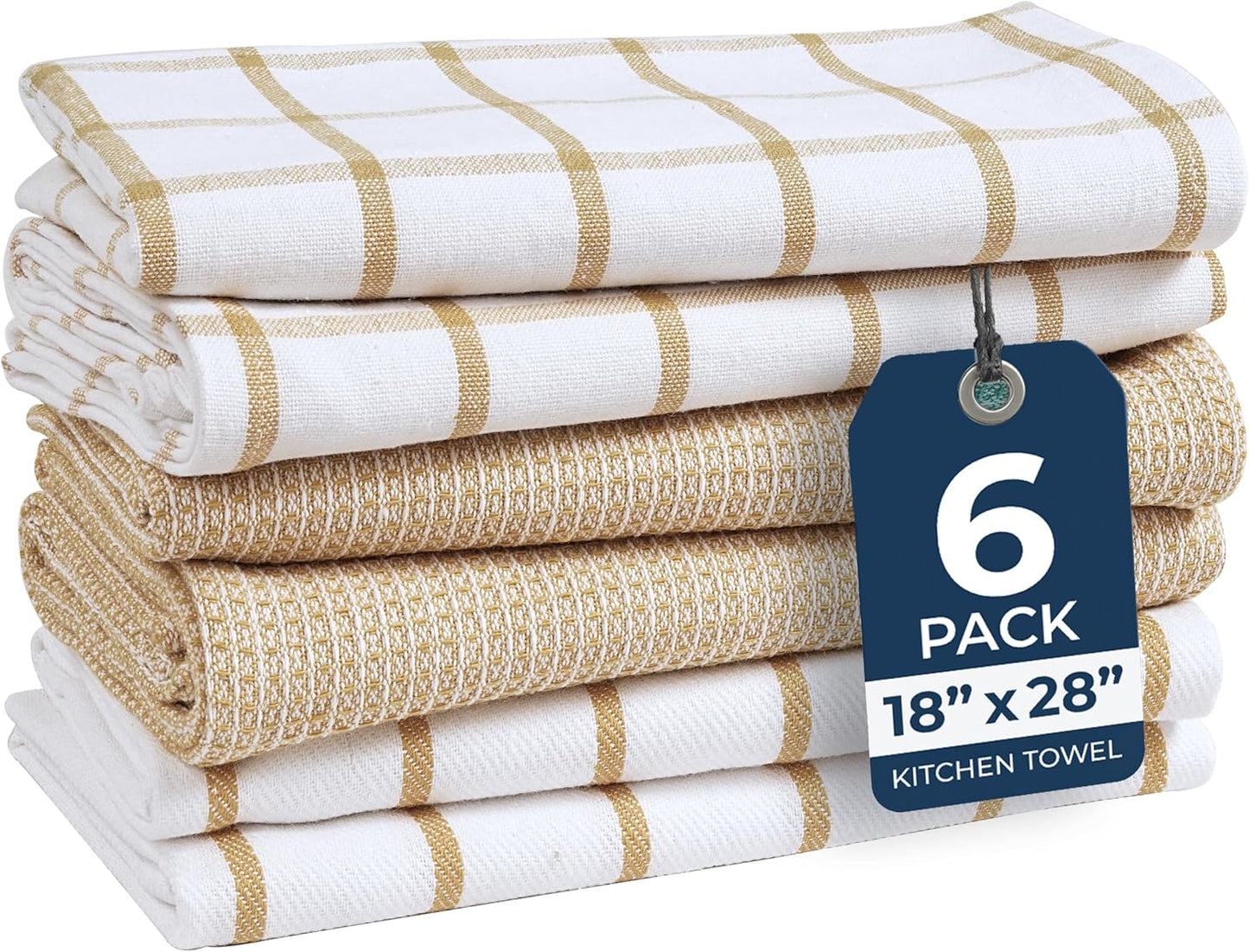 6-Piece Cotton Kitchen Towel Set