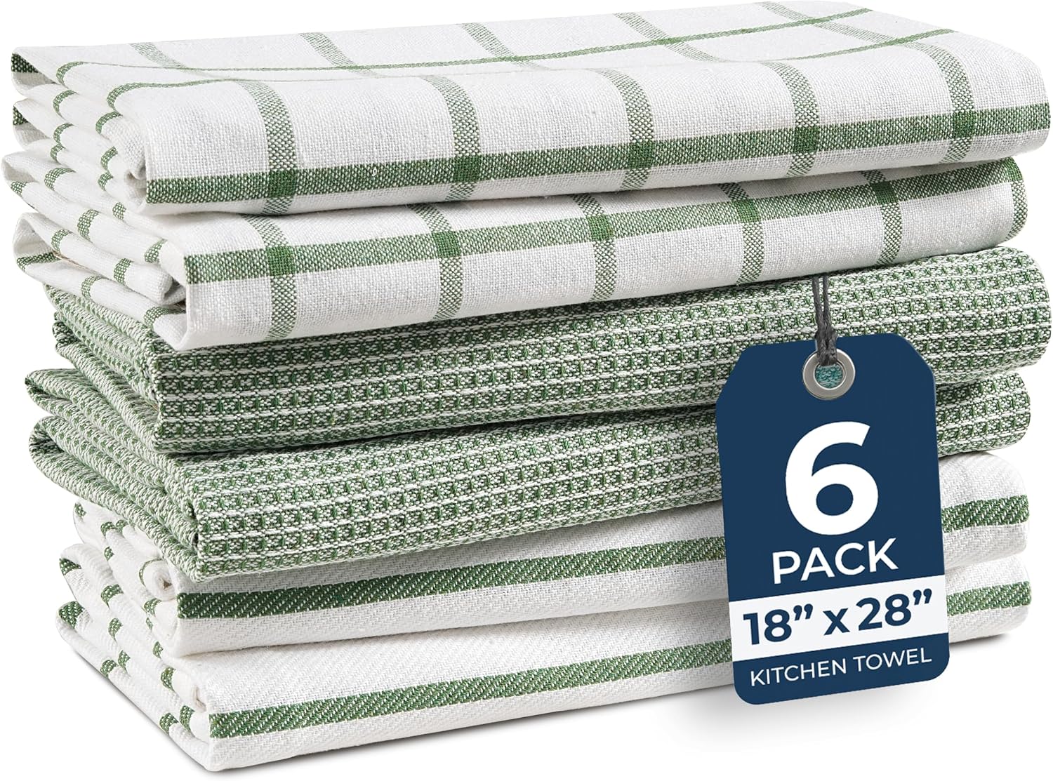 6-Piece Cotton Kitchen Towel Set