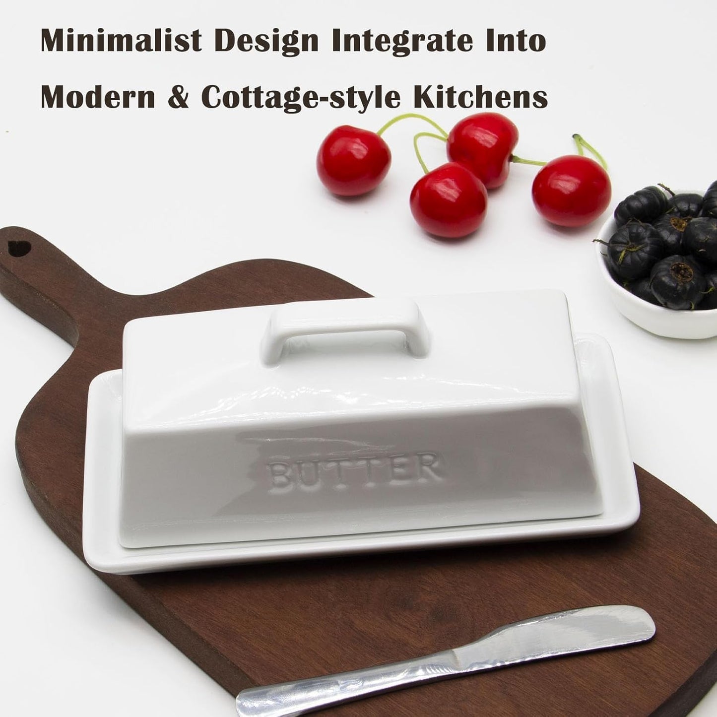 Ceramic Butter Dish with Lid