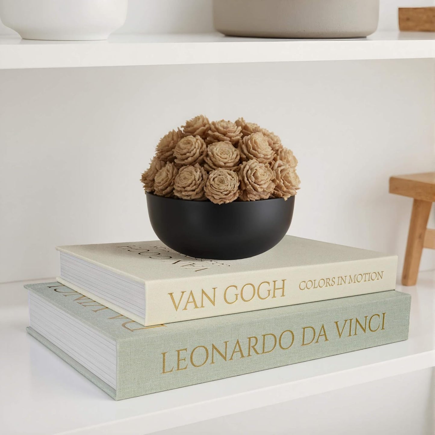 Decorative Linen Storage Books | Set of 2 Faux Books for Home Décor