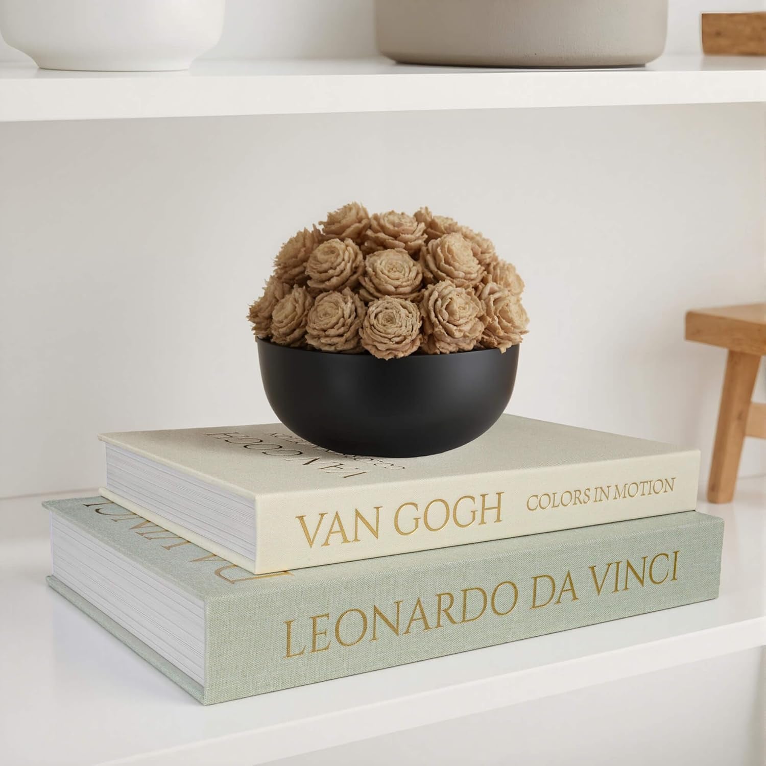 Decorative Linen Storage Books | Set of 2 Faux Books for Home Décor
