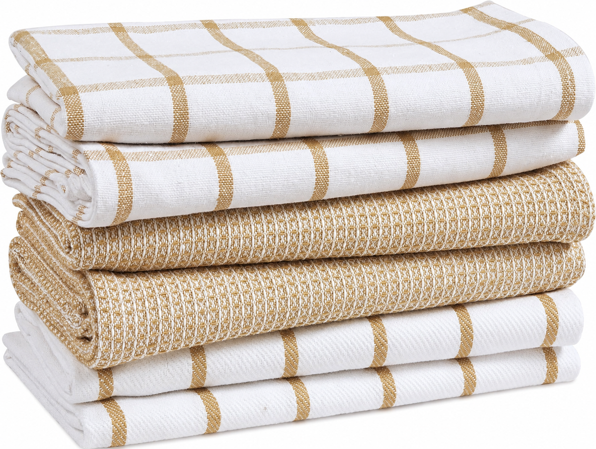 6-Piece Cotton Kitchen Towel Set