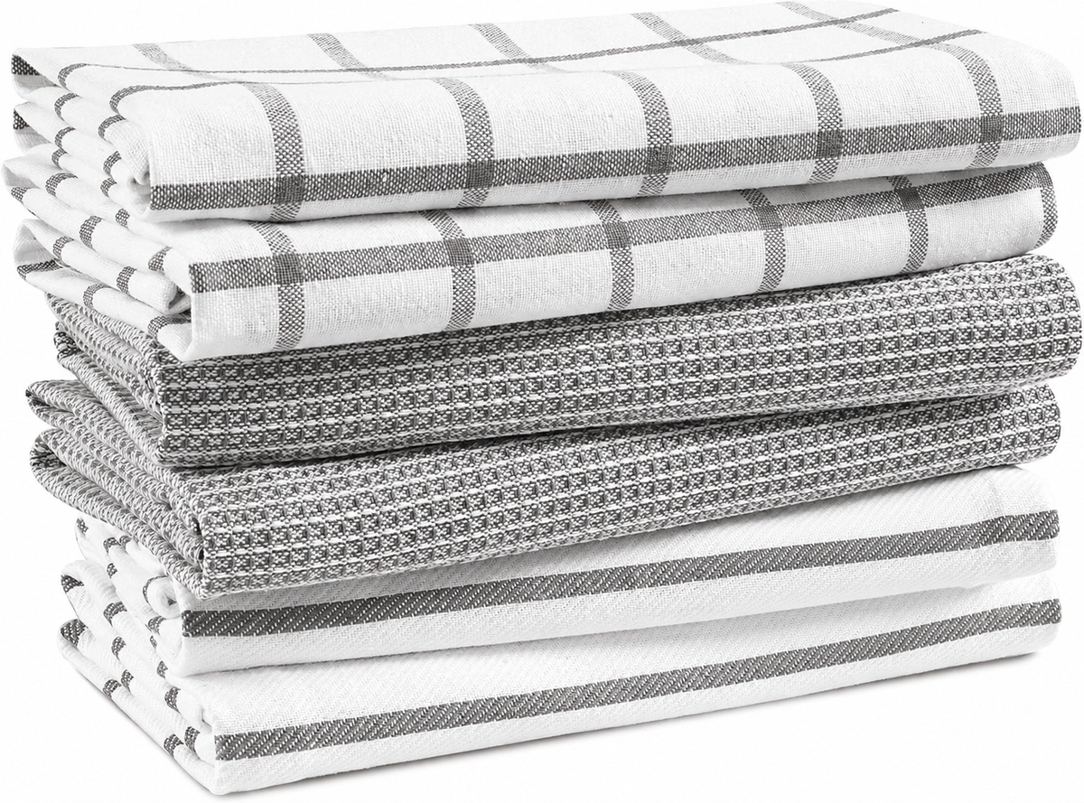 6-Piece Cotton Kitchen Towel Set