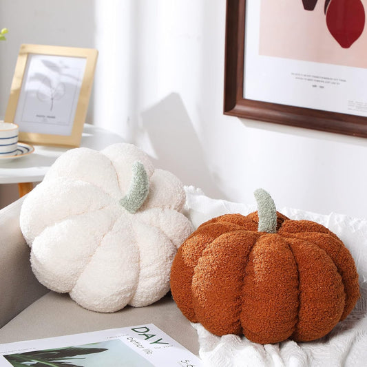 3D Pumpkin Throw Pillows – Set of 2