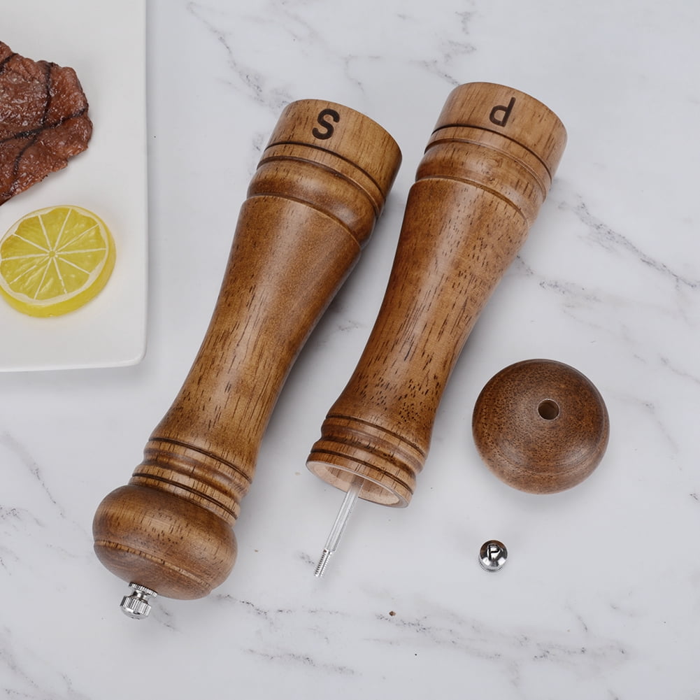 Wood Salt & Pepper Grinder Set