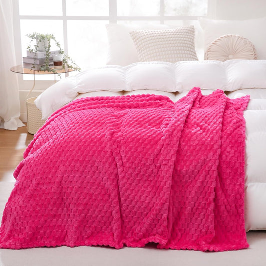 Cozy Plush Throw Blanket | Soft Fleece Blanket for Couch, Bed & Living Room