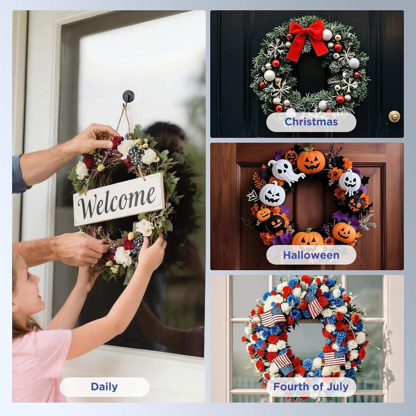 Suction Cup Wreath Hanger
