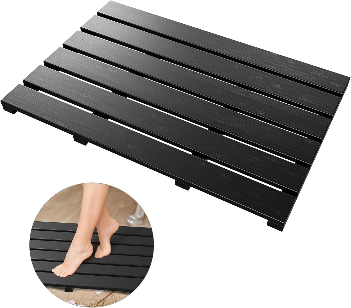 Non-Slip Bamboo Bath Mat