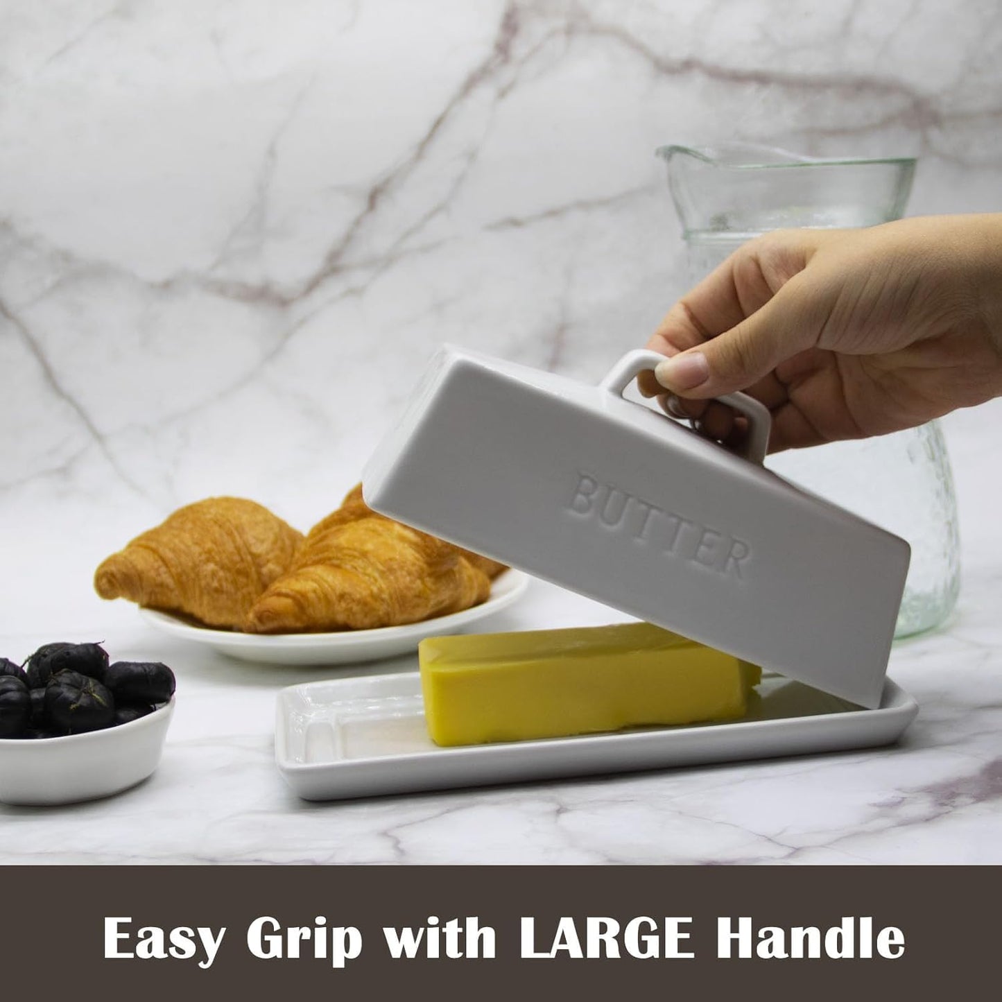 Ceramic Butter Dish with Lid