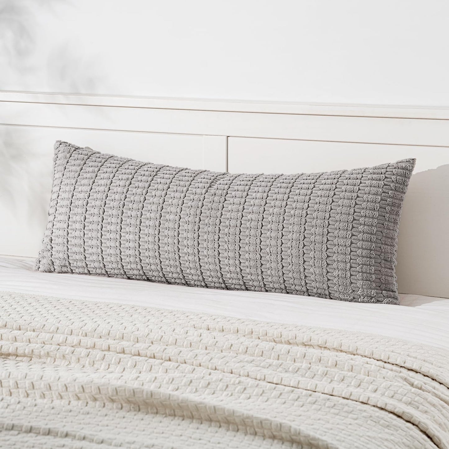 Boho Corduroy Decorative Throw Pillow Cover for Couch, Sofa & Bed
